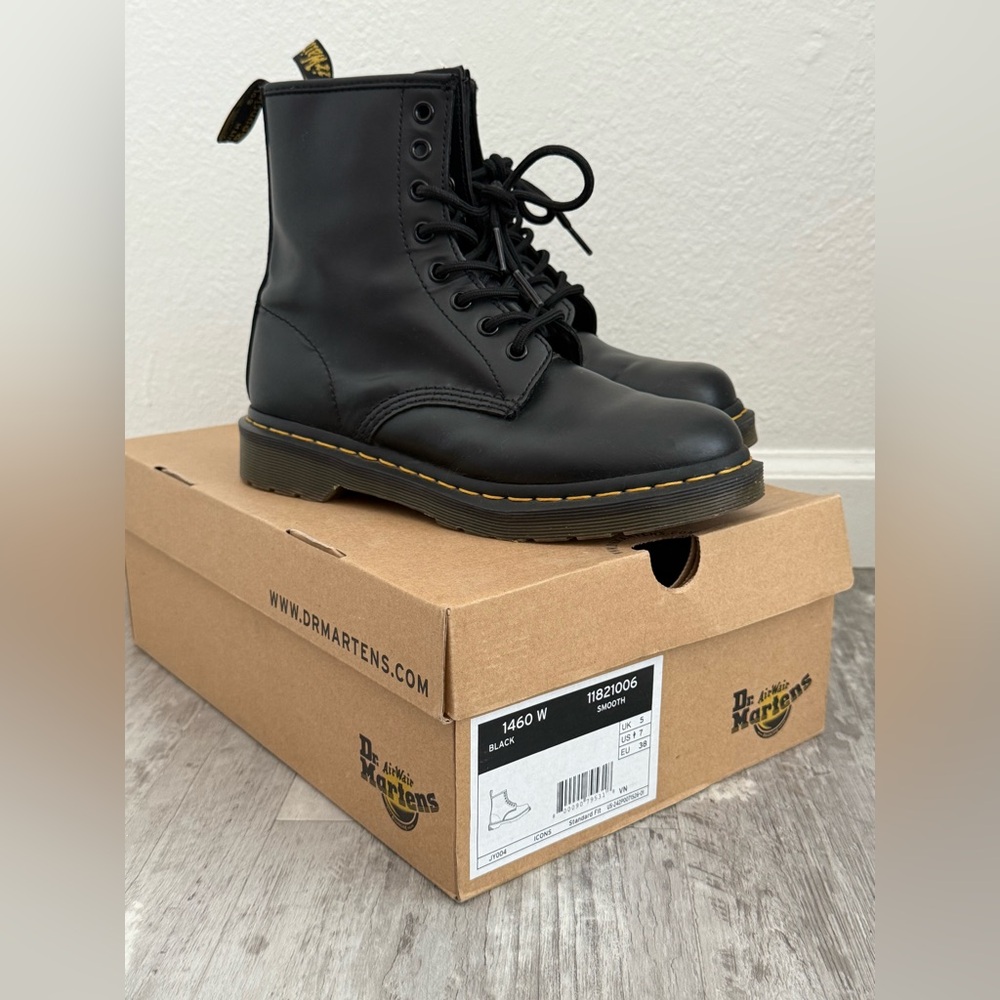 Dr. Martens Black Leather Boots